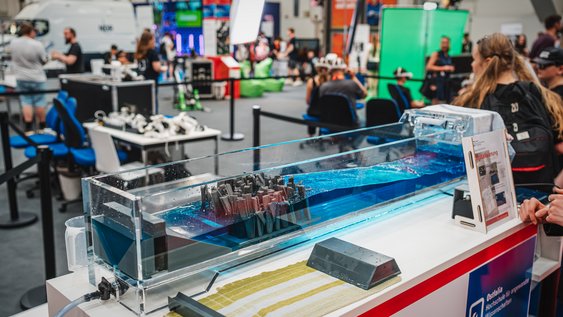 Wellenrinne auf der Ideenexpo 2026 in Hannover