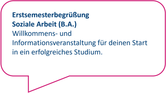 Dekorativ: Willkommens- und Informationsveranstaltung für deinen Start in ein erfolgreiches Studium.
