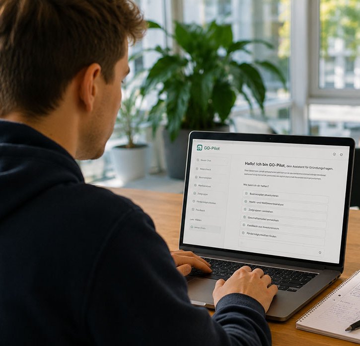 Student nutzt GO Pilot, um seine Geschäftsidee zu hinterfragen
