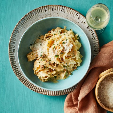 Teller mit Nudeln (öffnet Vergrößerung des Bildes)