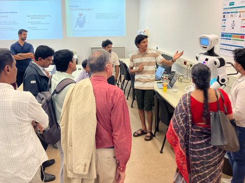 Eine hochrangige Delegation aus dem Bildungssektor des indischen Bundesstaates Telangana hat am 30. Juni 2026 die Ostfalia Hochschule für angewandte Wissenschaften am Campus Wolfenbüttel besucht. (öffnet Vergrößerung des Bildes)