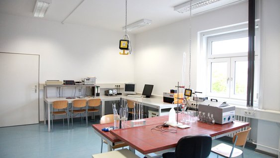 Einblick in das Labor für Physikalische Chemie