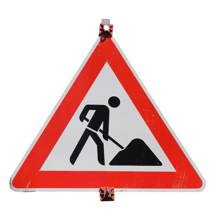 Verkehrsschild Bauarbeiten