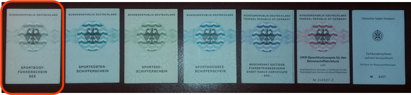 SBF See-Schein und andere Scheine