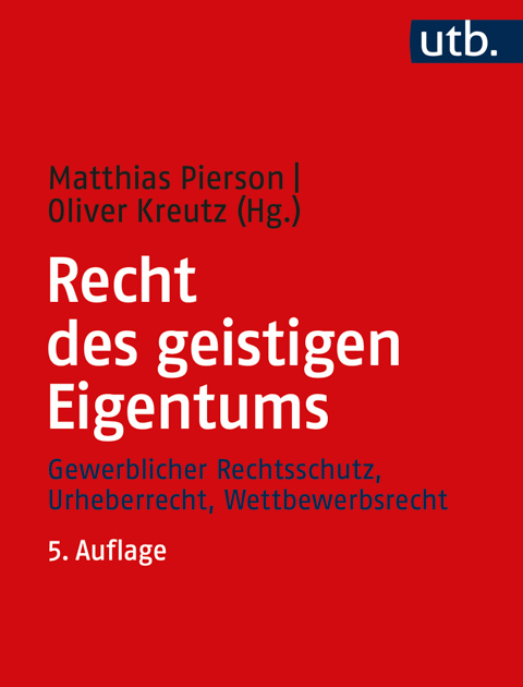 Cover of the 5th edition of the book "Recht des geistigen Eigentums" ("Intellectual Property Law") by the editors Pierson and Kreutz