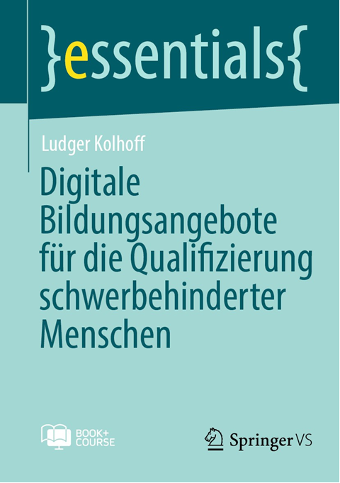Cover des Buches "Digitale Bildungsangebote für die Qualifizierung schwerbehinderter Menschen".