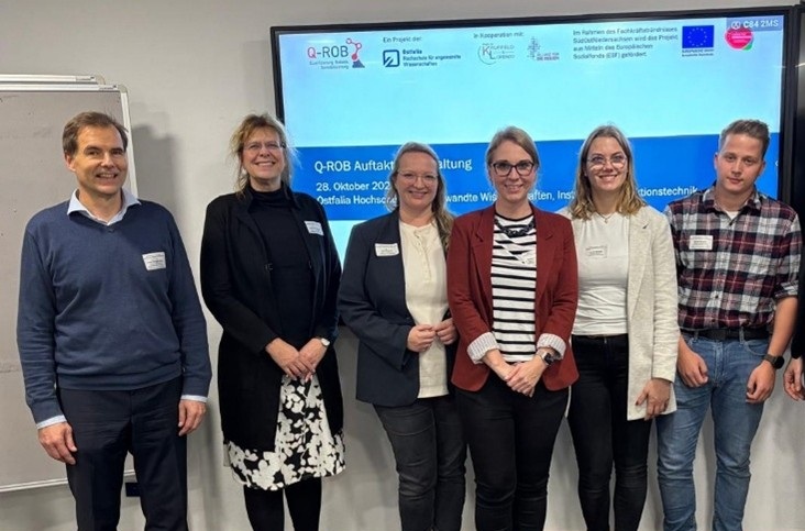Das Projektteam Q-Rob bei der Auftaktveranstaltung.